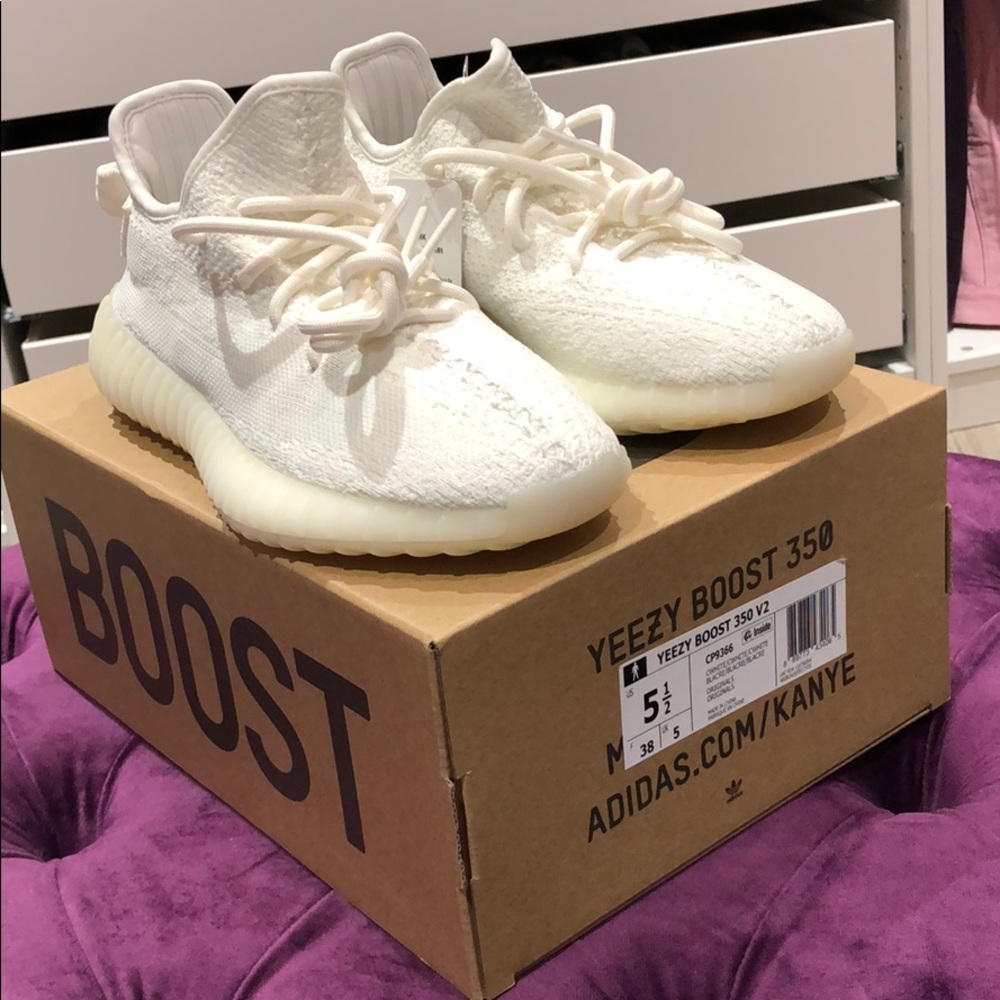NWT White Yeezy Boost